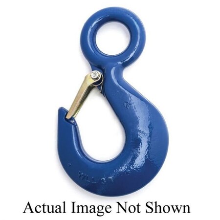 Campbell Chain & Fittings Eye Hoist Hook, 75 Ton, 100 Grade, Eyelet Attachment, 31, Drop Forged Carbon Steel, Painted 3915105PL
